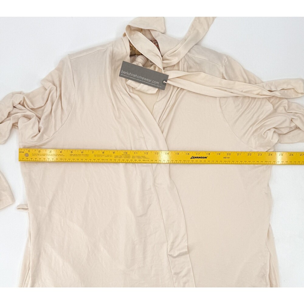 Berkshire Homewear Robe Womens 1X Long Duster Ruffle Hem Lounge Lightweight - Picture 5 of 12